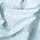 Tissu Lycra maillot de bain Pois et point sur fond Bleu ciel - Par 10 cm