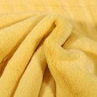 Tissu Fausse fourrure Bear Ultra douce Jaune pastel - Par 10 cm