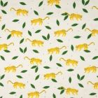 Tissu Jersey Coton imprimé Panthères sur fond Blanc - Par 10 cm
