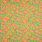 Tissu Jersey Coton Tâches de léopard sur fond Jaune - Par 10 cm