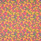 Tissu Jersey Coton Tâches de léopard sur fond Orange - Par 10 cm