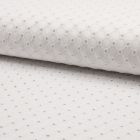 Tissu Broderie anglaise satiné n°150 sur fond Blanc - Par 10 cm