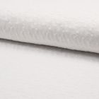 Tissu Broderie anglaise satiné n°650 sur fond Blanc - Par 10 cm