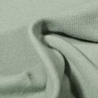Tissu Bord côte uni Bio Vert d'eau - Par 10 cm