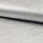 Tissu Simili Cuir Stretch nacré Argenté - Par 10 cm
