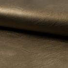 Tissu Simili Cuir Stretch nacré Bronze - Par 10 cm