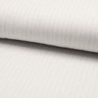 Tissu Crépon Viscose rayures lurex Blanc - Par 10 cm
