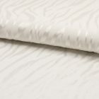 Tissu Jacquard de viscose Zébré Ecru - Par 10 cm