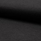 Tissu Jacquard polyviscose extensible Pointillés Gris sur fond Noir - Par 10 cm