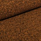 Tissu Lainage bouclettes bicolores Jaune orangé sur fond Noir - Par 10 cm