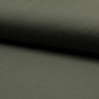 Tissu Jersey Piqué de coton spécial Polo Vert kaki - Par 10 cm