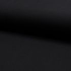 Tissu Jersey Piqué de coton spécial Polo Noir - Par 10 cm