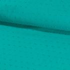 Tissu Plumetis Coton Emeraude - Par 10 cm