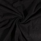 Tissu Eponge Deluxe Noir - Par 10 cm