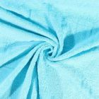 Tissu Eponge Deluxe Bleu turquoise - Par 10 cm