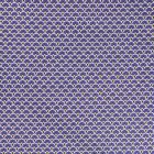 Tissu Coton Imprimé Arty Eventails Bleu Indigo - Par 10 cm