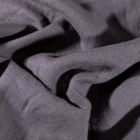 Tissu Lin lavé d'ameublement Gris anthracite - Par 10 cm