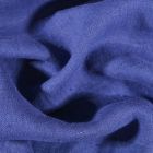 Tissu Lin lavé d'ameublement Bleu indigo - Par 10 cm