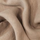 Tissu Lin lavé d'ameublement Gris pierre - Par 10 cm