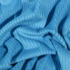 Tissu Velours côtelé uni Bleu turquoise - Par 10 cm