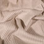 Tissu Velours côtelé uni Beige - Par 10 cm