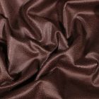 Tissu Suédine Jersey uni aspect daim Marron foncé - Par 10 cm