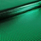 Tissu Jersey Métallisé Petits Carrés verts - Par 10 cm