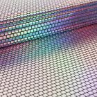 Tissu Jersey Métallisé Petits Carrés holographiques - Par 10 cm