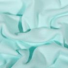 Tissu Bord côte uni Bio Vert menthe - Par 10 cm