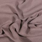 Tissu Bord côte uni Bio Taupe - Par 10 cm