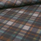 Tissu Jersey Milano Charles sur fond Bleu pétrole - Par 10 cm