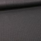 Tissu Jersey Milano rayures grises sur fond Gris anthracite - Par 10 cm