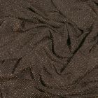 Tissu Jersey pailleté or sur fond Noir - Par 10 cm