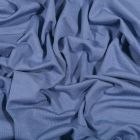 Tissu Jersey Bambou uni Bleu indigo - Par 10 cm