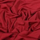 Tissu Jersey Bambou uni Bordeaux - Par 10 cm