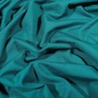 Tissu Jersey Bambou uni Bleu pétrole - Par 10 cm