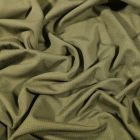 Tissu Jersey Bambou uni Vert kaki - Par 10 cm