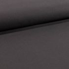 Tissu Coton Sergé extensible Anthracite - Par 10 cm