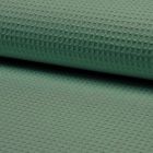 Tissu Nid d'abeille Vert Jungle x10cm