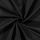 Tissu Polycoton uni Noir - Par 10 cm