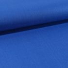 Tissu Toile Coton Canvas uni Bleu Roi - Par 10 cm