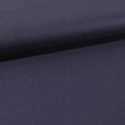 Tissu Toile Coton Canvas uni Bleu Nuit - Par 10 cm