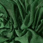 Tissu Voile de jersey pailleté Vert - Par 10 cm