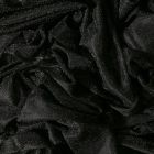 Tissu Voile de jersey pailleté Noir - Par 10 cm