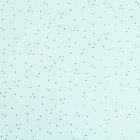 Tissu Double gaze Baya Pois dorés sur fond Menthe - Par 10 cm