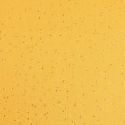 Tissu Double gaze Baya Pois dorés sur fond Moutarde - Par 10 cm