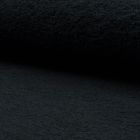 Tissu Eponge légère 320 g/m² Noir - Par 10 cm