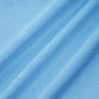 Tissu Minky Ultra doux Ras Bleu Turquoise x10cm