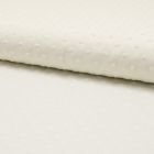 Tissu Plumetis Coton Ecru - Par 10 cm