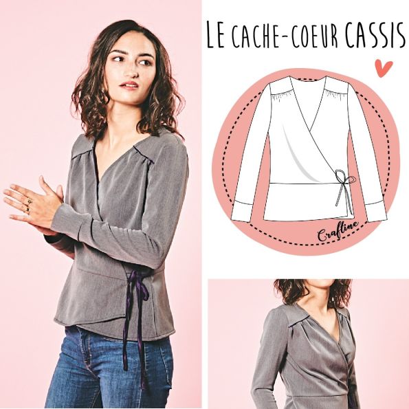 Patron Craftine Cache coeur Cassis